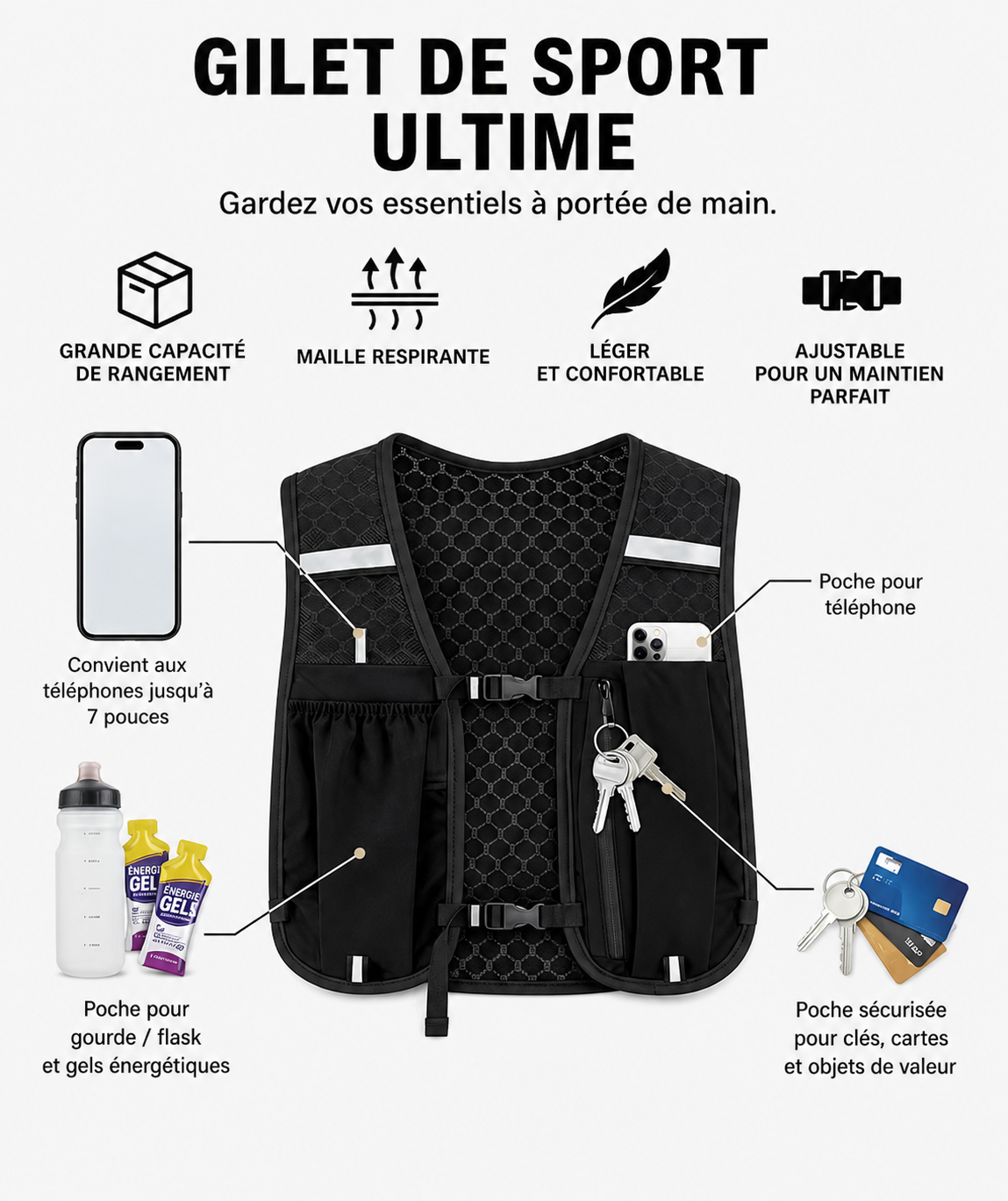 GILET D'HYDRATATION - PACE LAB